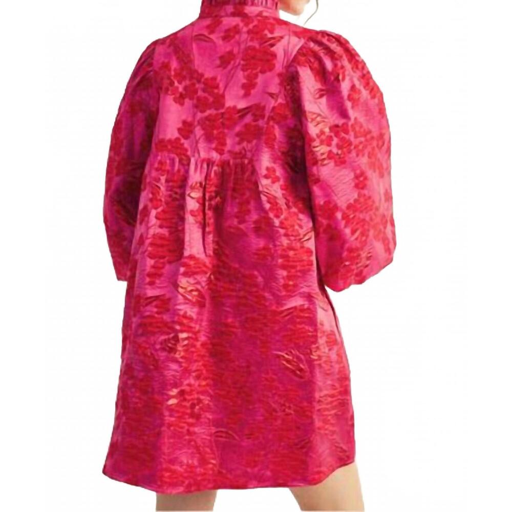 NEW JODIFL bloom mini dress in pink - Picture 3 of 4